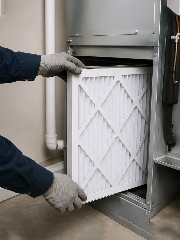 air filter after replacement