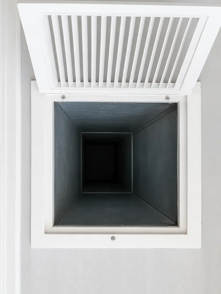 Dirty residential air vent