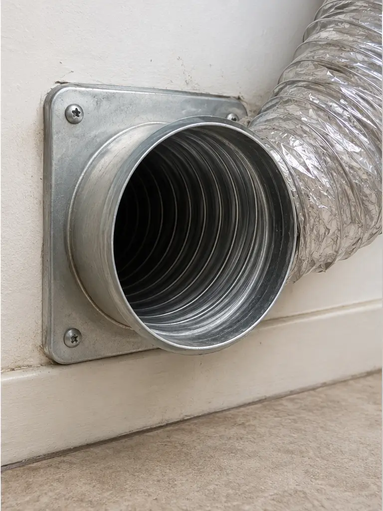 dryer vent after cleaning