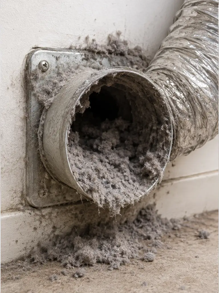 dryer vent before cleaning