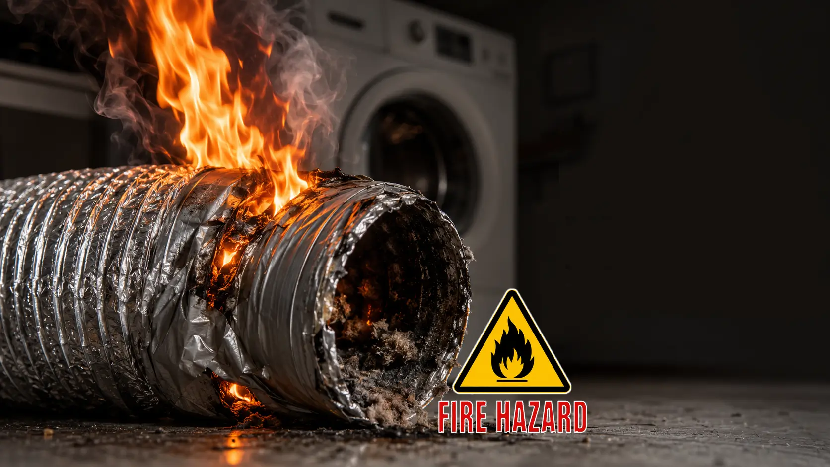 dryer vent duct tape fire hazard