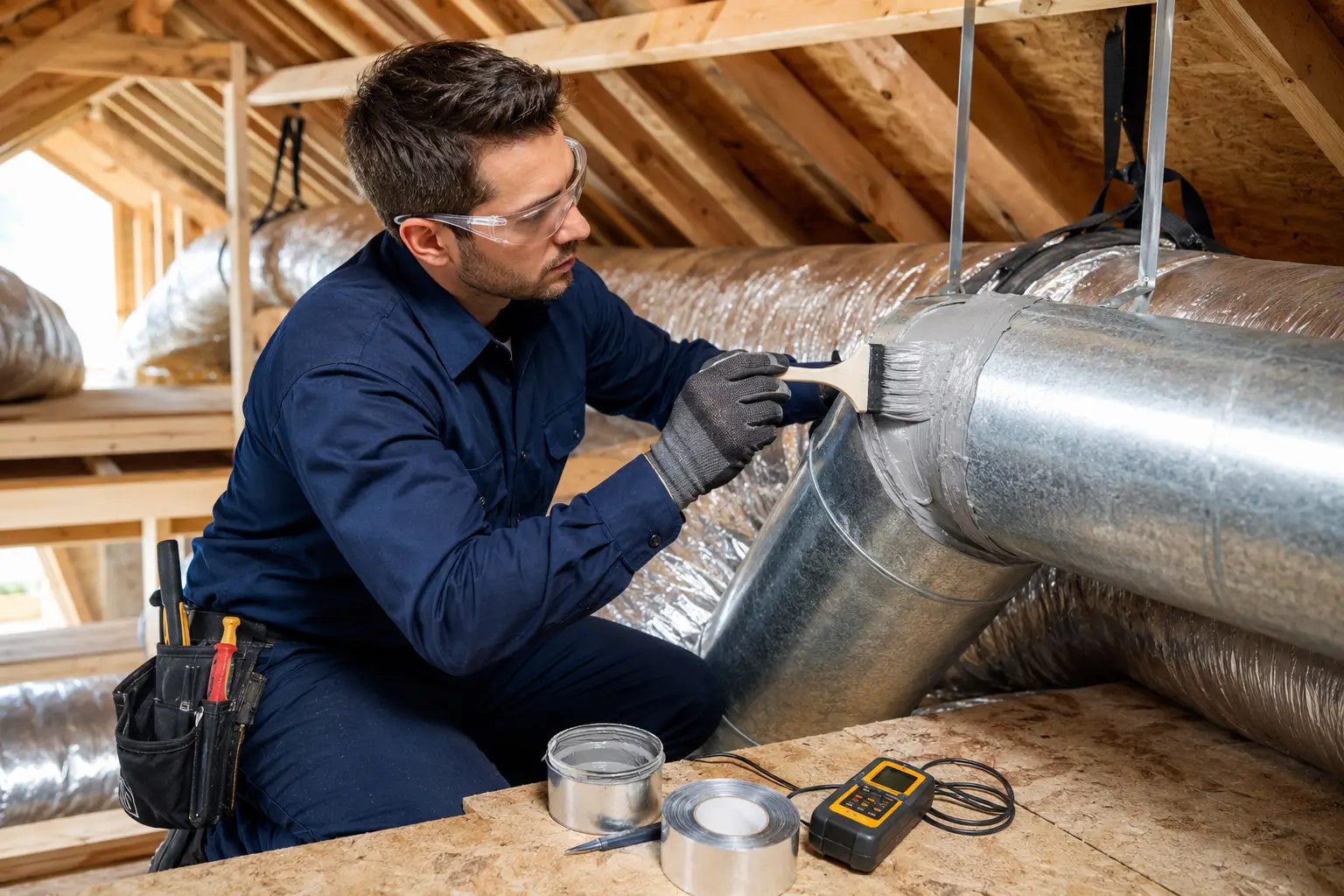 Professional Duct Sealing and Leak Repair