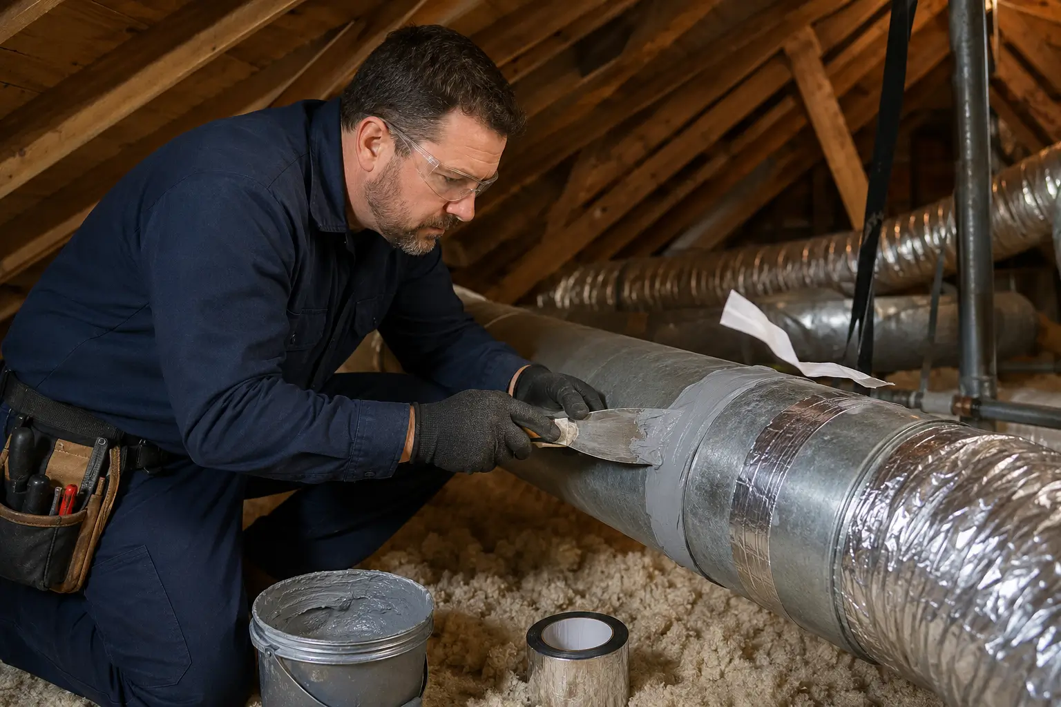 fix duct sealing