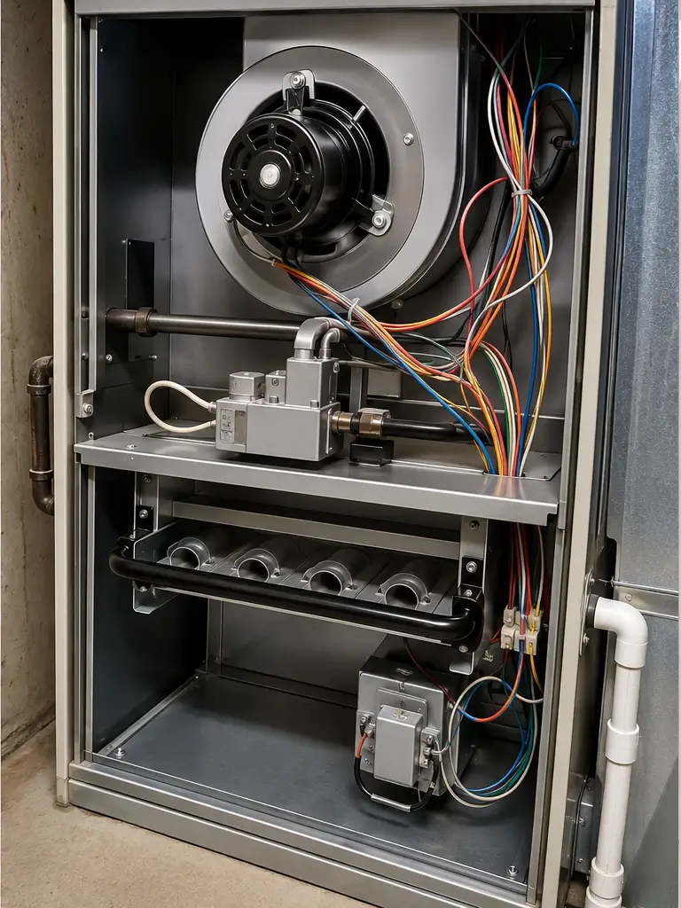 Dirty residential furnace