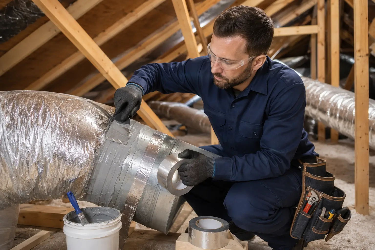 Professional Duct Sealing and Leak Repair